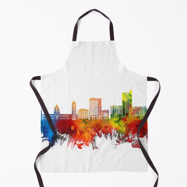 Item preview, fort wayne skyline watercolor designed and sold by BekimART2.