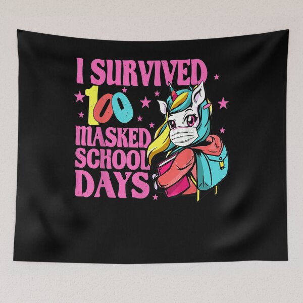 Item preview, I Survived 100 Masked School Days Kids Virtual  designed and sold by charissamo77.