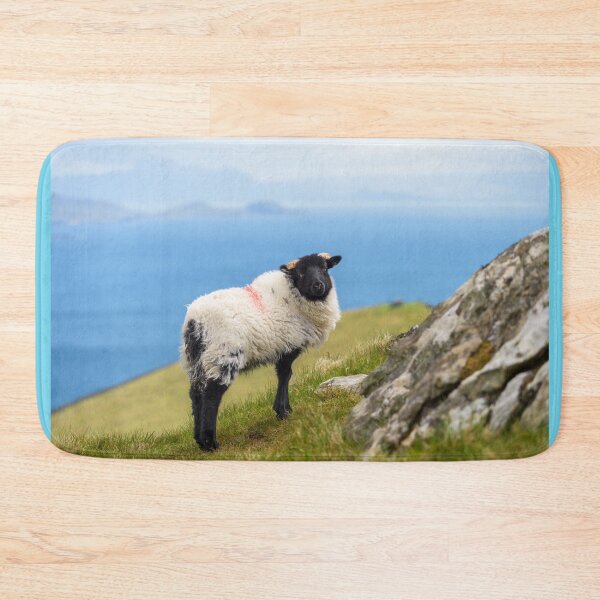 Item preview, Cute sheep on the hills of Achill Island, County Mayo on the west coast of the Republic of Ireland   designed and sold by AlbertMi.