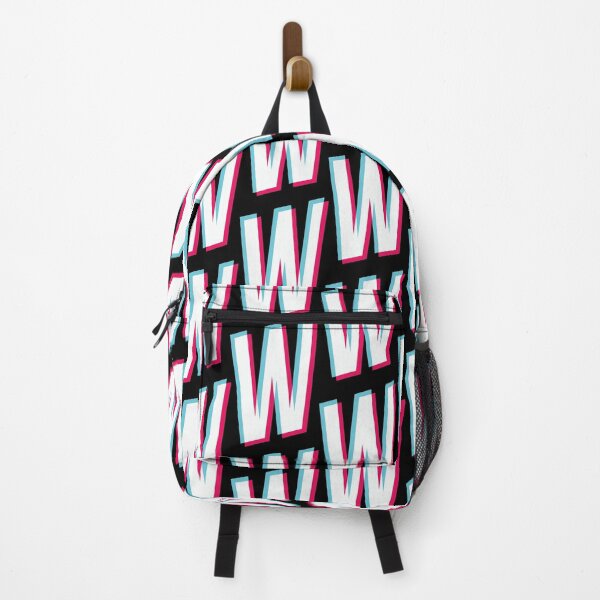 Item preview, Copy of letter W Tik Tok style glitch effect blue white red designed and sold by hendeJens.