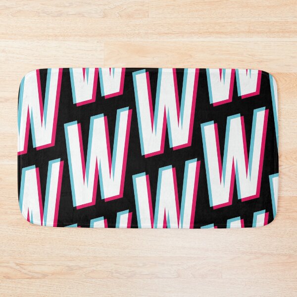 Item preview, Copy of letter W Tik Tok style glitch effect blue white red designed and sold by hendeJens.