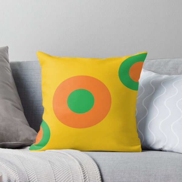 Item preview, Circles on Mustard Yellow Green Orange Print designed and sold by ArtIAM8.