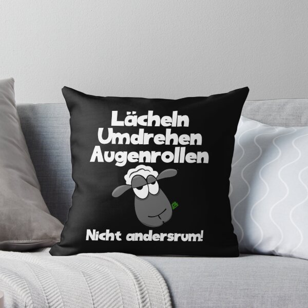 Artikelvorschau, Lächeln Umdrehen Augenrollen - nicht andersrum! - Schaf entworfen und verkauft von AvilionDesigns.