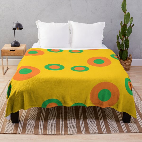 Item preview, Circles on Mustard Yellow Green Orange Print designed and sold by ArtIAM8.