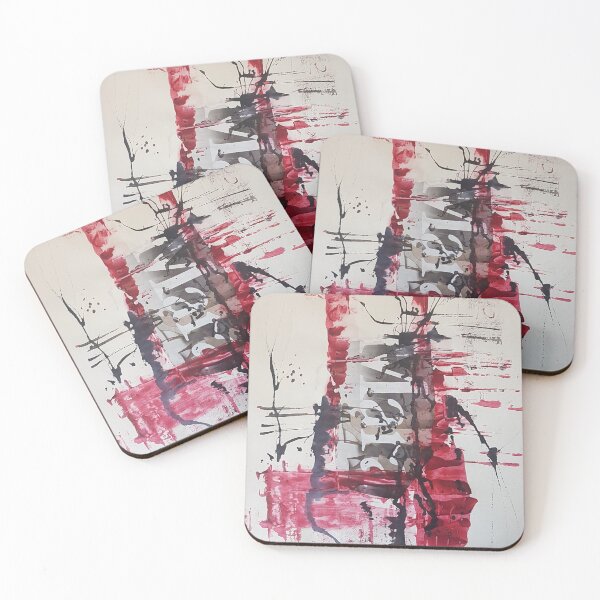 Item preview, Red and Black- abstract  designed and sold by navitalidesign.