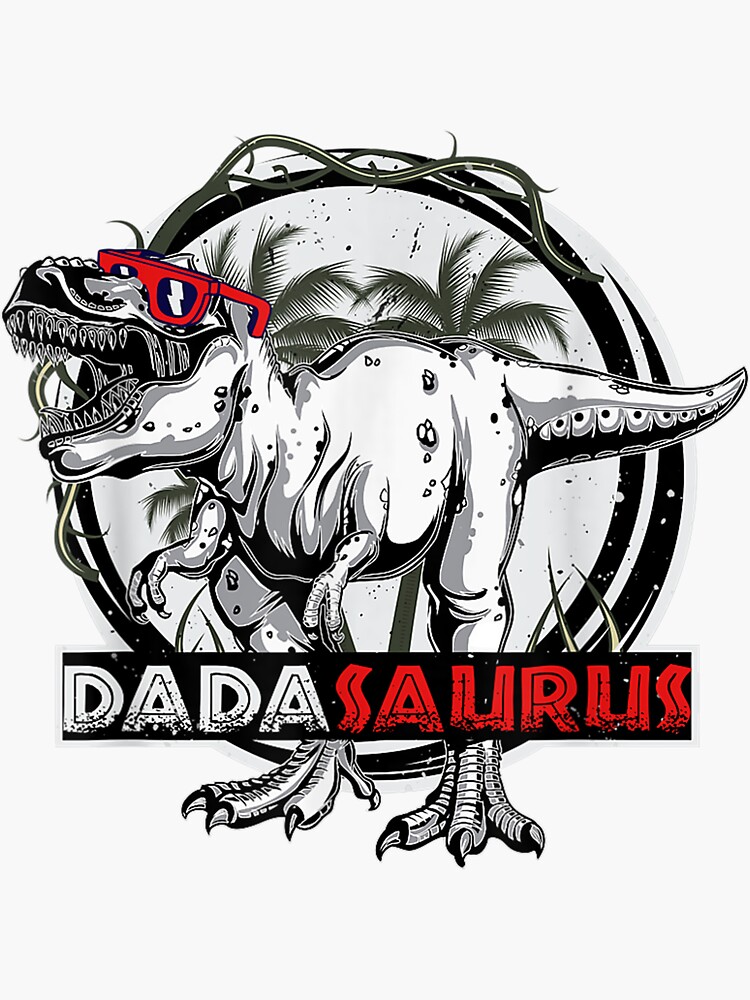 Dadasaurus Dinosaur Dad Daddy Rex American Flag Dada Saurus Gift