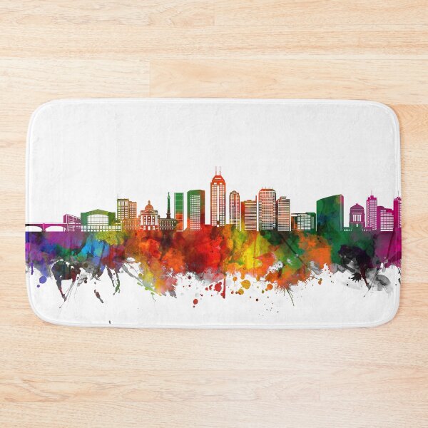 Item preview, indianapolis skyline watercolor designed and sold by BekimART2.