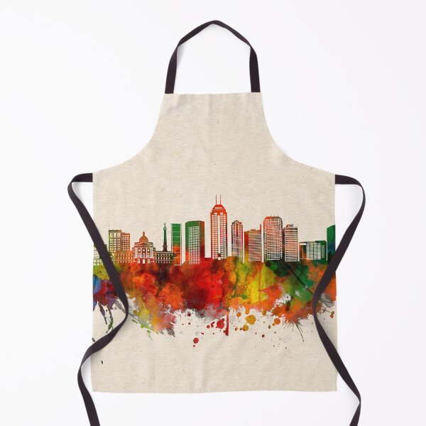 Item preview, indianapolis skyline watercolor 2 designed and sold by BekimART2.