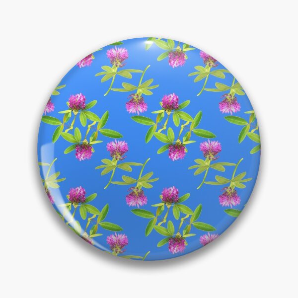Item preview, Red clovers blue background designed and sold by Amalus-files.