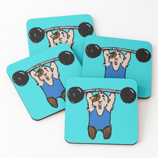 Item preview, Guinea Pig Weightlifter designed and sold by GuineaPigArt.
