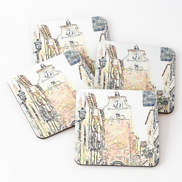 Item preview, Barbarano Romano: street with tower designed and sold by Giuseppe Cocco.