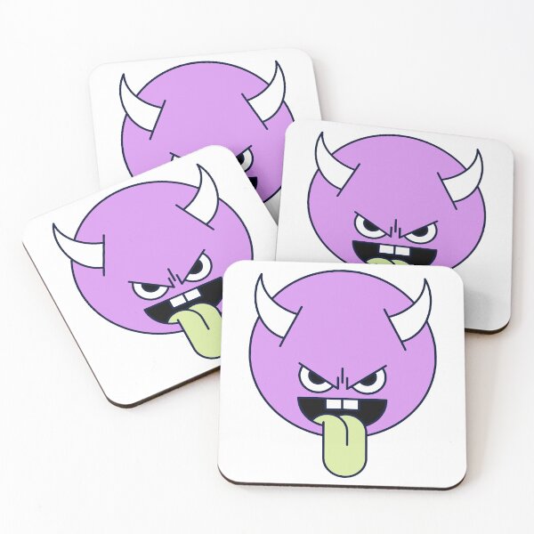 Item preview, Naughty Tongue Out Purple Cute Monster Emoji designed and sold by PosterpartyCo.
