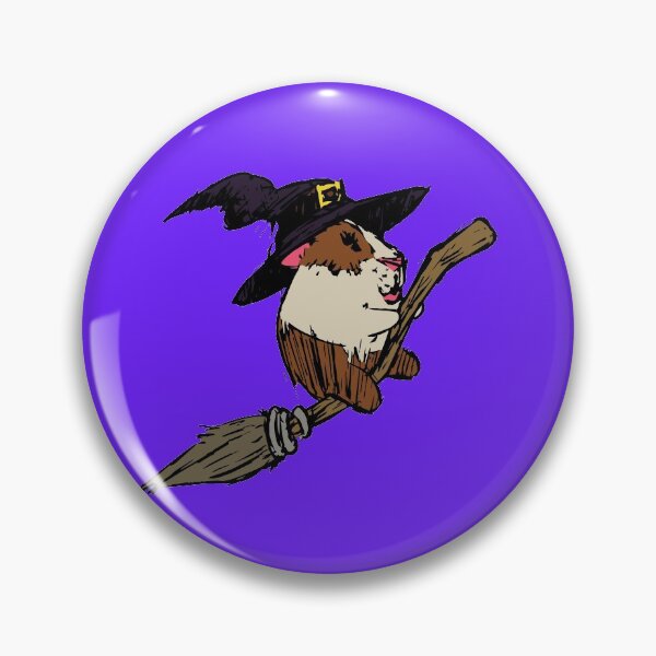 Item preview, Guinea Pig Witch designed and sold by GuineaPigArt.