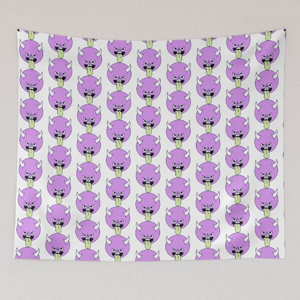 Item preview, Naughty Tongue Out Purple Cute Monster Emoji designed and sold by PosterpartyCo.