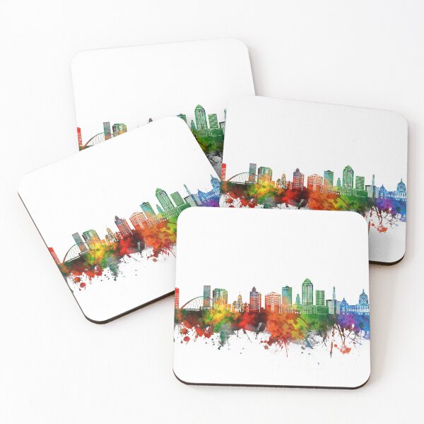 Item preview, des moines skyline watercolor designed and sold by BekimART2.