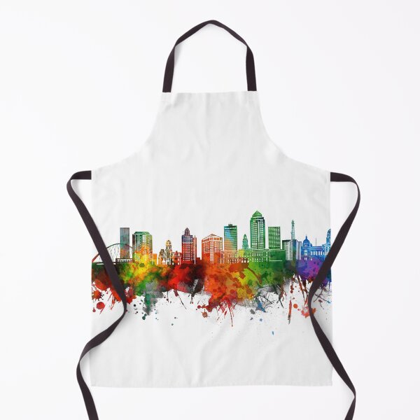 Item preview, des moines skyline watercolor designed and sold by BekimART2.