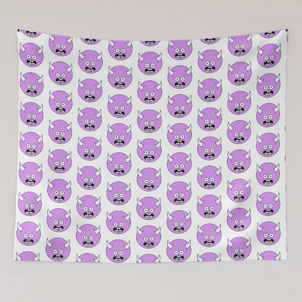 Item preview, Shocked Purple Cute Monster Emoji designed and sold by PosterpartyCo.