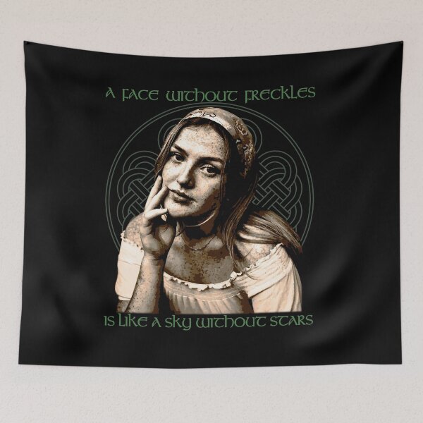 Item preview, A Face Without Freckles, Traditional Celtic Proverb Design, Irish, Gaelic Wisdom designed and sold by Proverbial Wisdom Design.