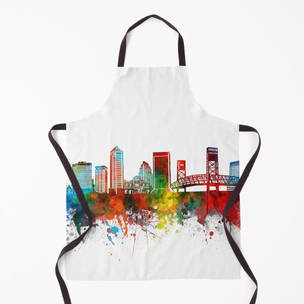Item preview, jacksonville skyline watercolor designed and sold by BekimART2.