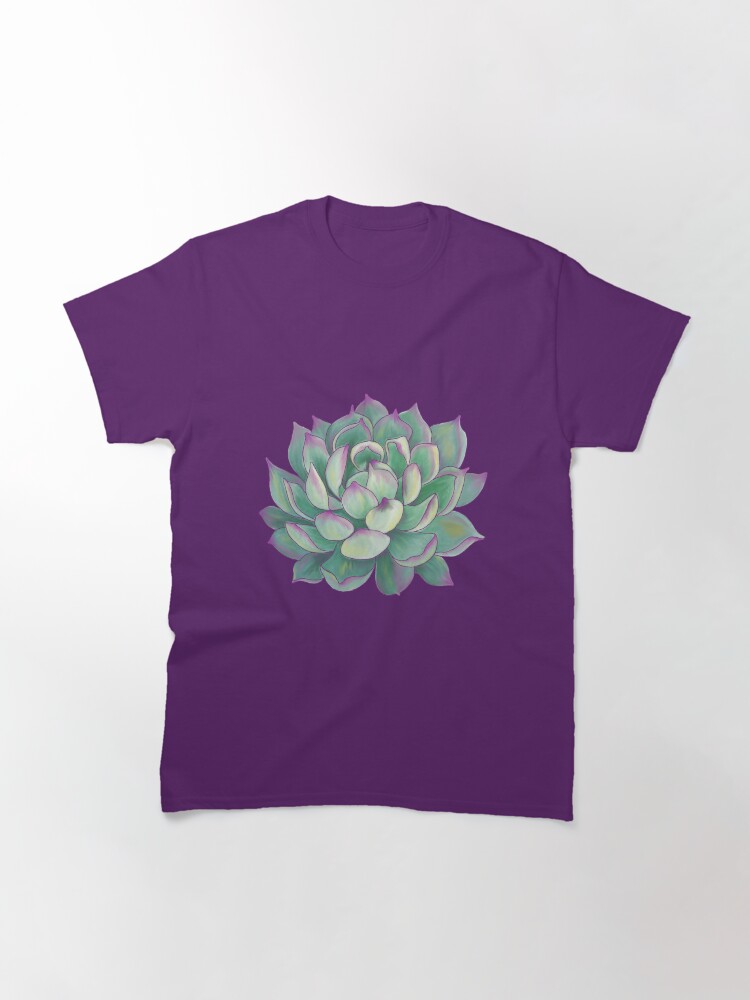 Thumbnail 3 of 7, Classic T-Shirt, Succulent plant designed and sold by redqueenself.
