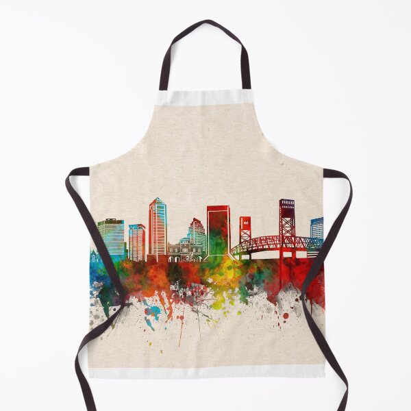 Item preview, jacksonville skyline watercolor designed and sold by BekimART2.