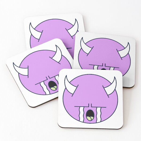 Item preview, Crying Sad Purple Cute Monster Emoji designed and sold by PosterpartyCo.