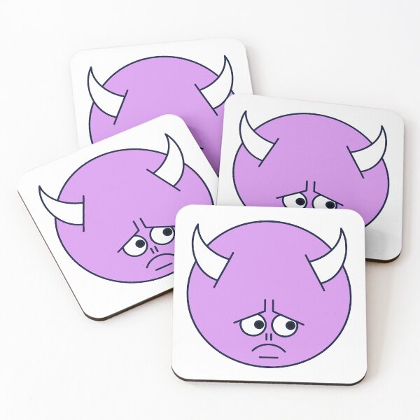 Item preview, Sad Purple Cute Monster Emoji designed and sold by PosterpartyCo.