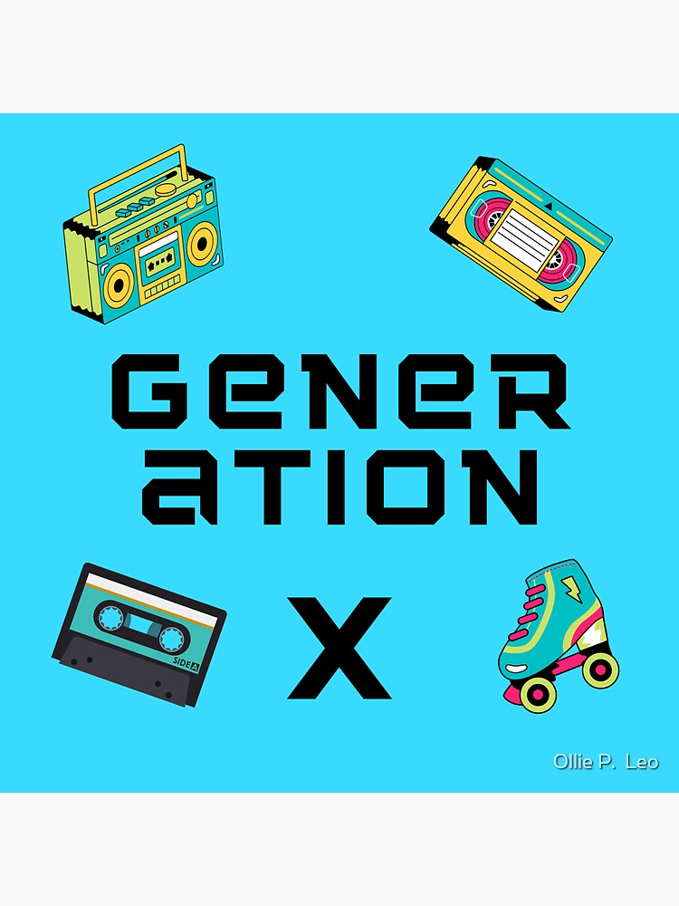 "Generation X retro fun stuff from the 80s" Sticker for Sale by jadair217 Redbubble