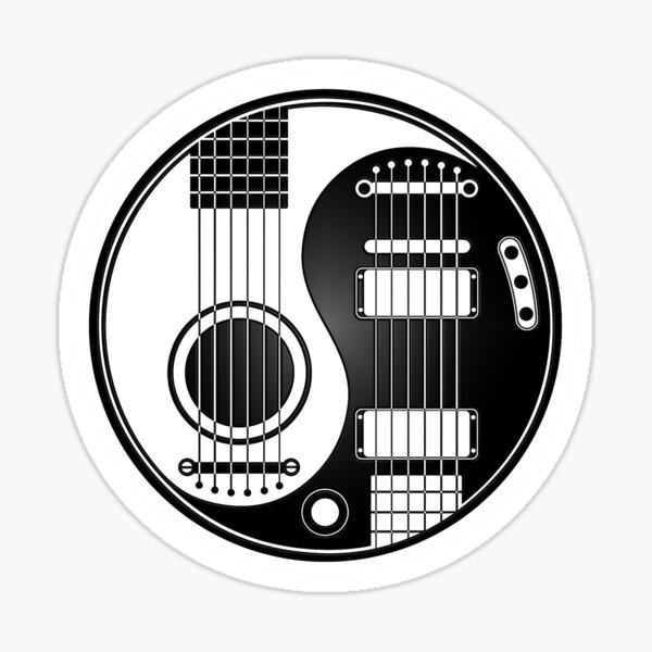 STICKER CAR VINYL WHITE GUITARS PRODUCT ON SALE UNTIL END OF STOCK 