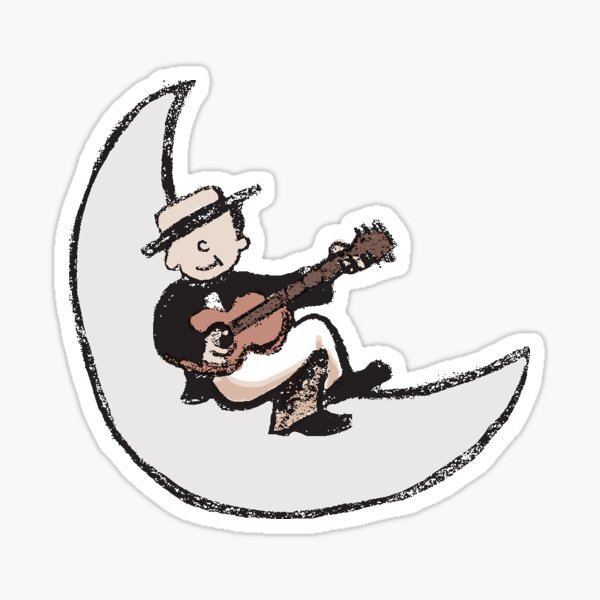 Moon Croon Sticker