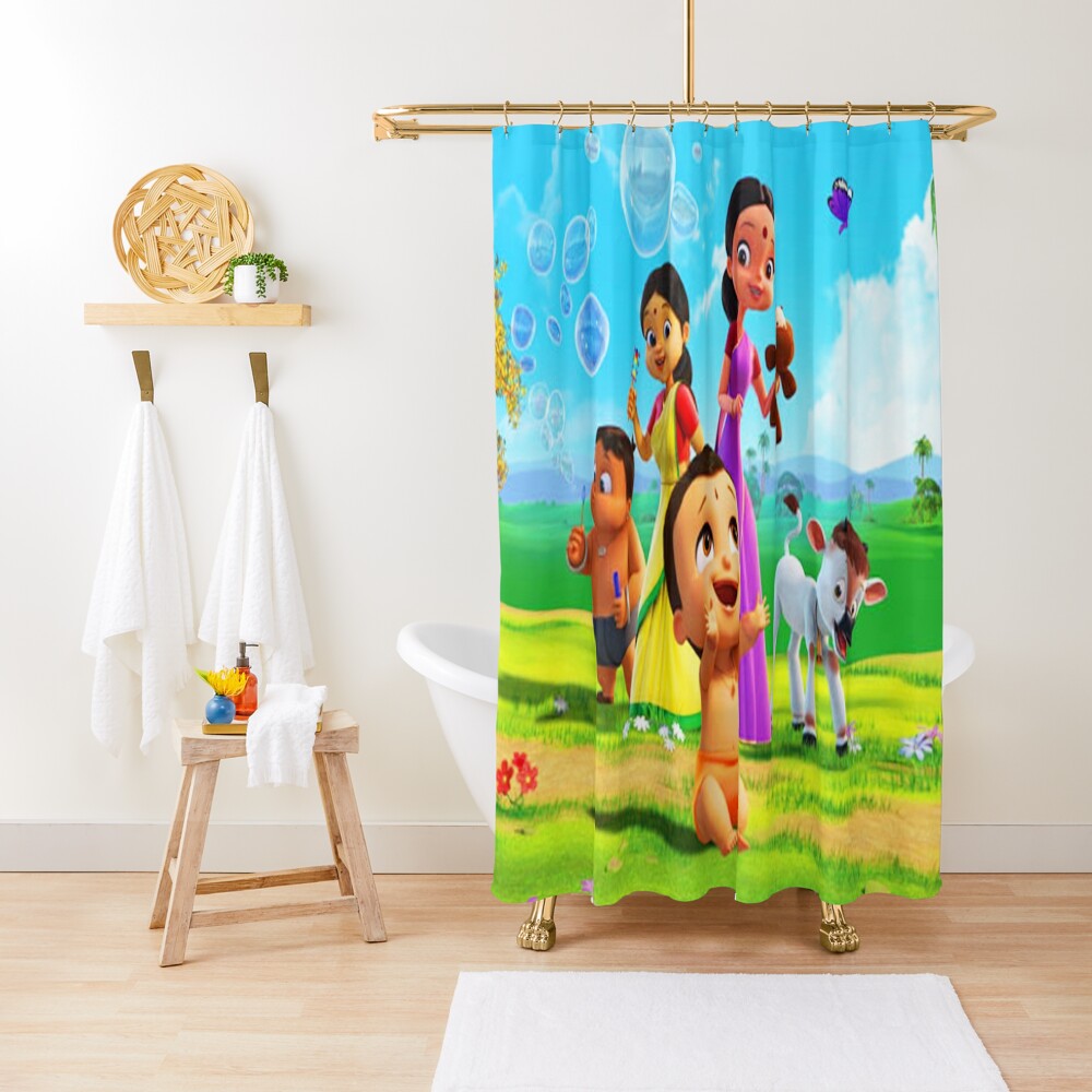 Mighty Little Bheem Toys Mighty Little Bheem Kite Festival Bheem Characters Mighty Little Bheem Birthday Decorations Mighty Little Bheem Baby Shower Curtain By Tamalot16 Redbubble