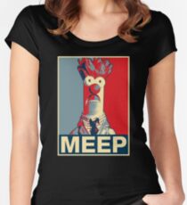 Beaker Meep Poster Women's Fitted Scoop T-Shirt