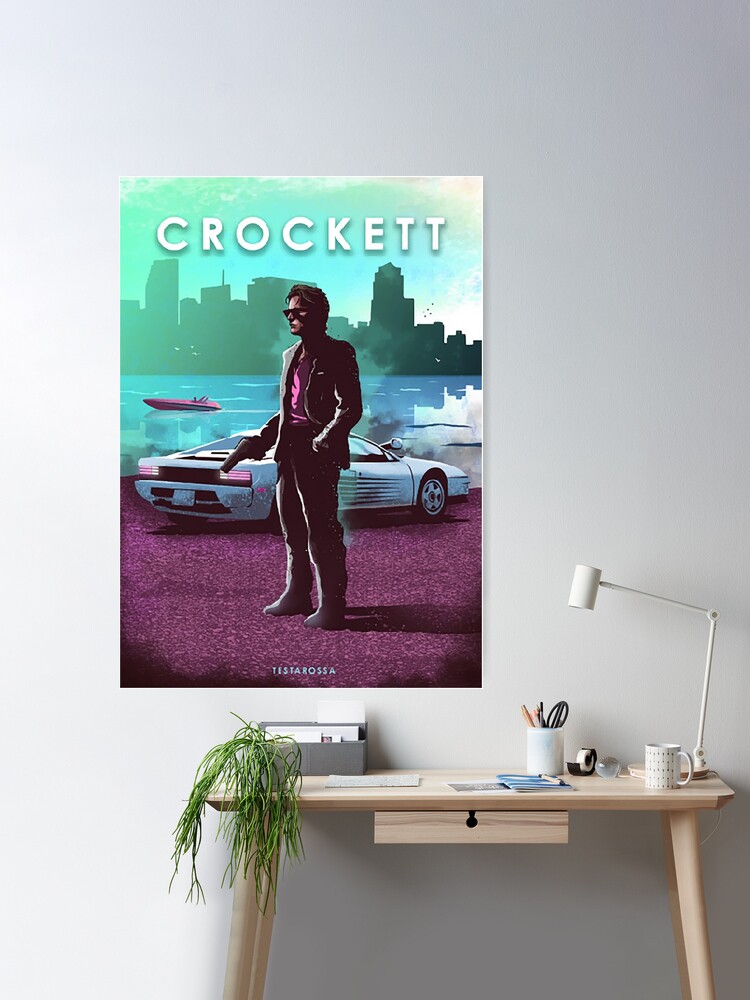 Sonny Crockett - Miami Vice - Testarossa - Car Legends Poster for Sale by  Great-Peoples