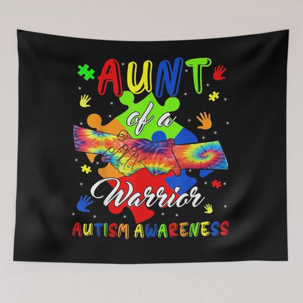 Item preview, Aunt Of A Warrior Autism Family Matching Autism Awareness  designed and sold by melisenda.