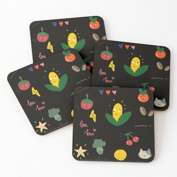 Item preview, Pattern draw fruits and vegetables designed and sold by framefemme.