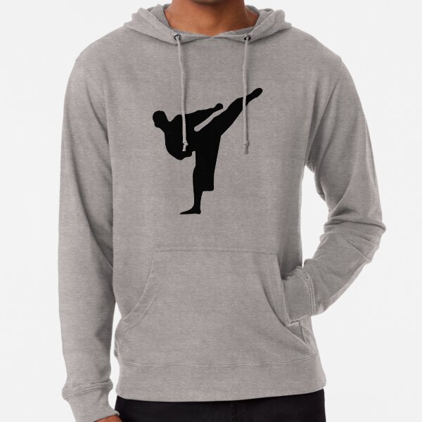Karate silhouette Lightweight Hoodie