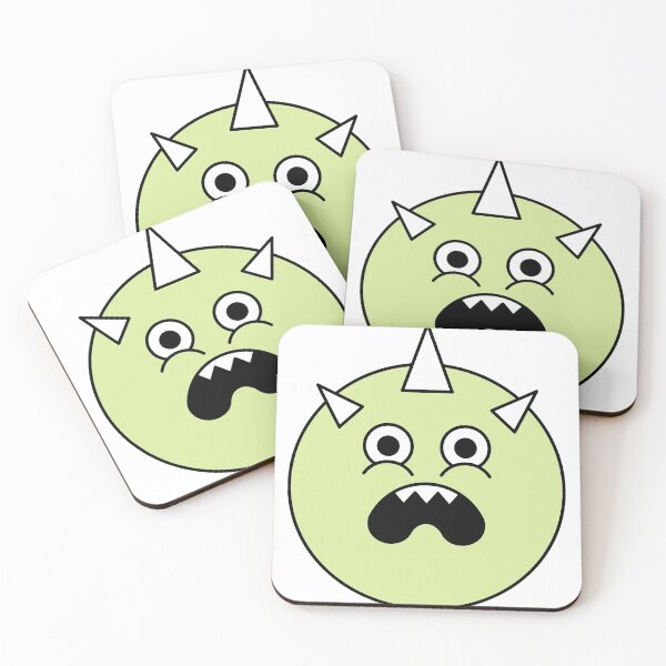 Item preview, Shocked Green Cute Monster Emoji designed and sold by PosterpartyCo.