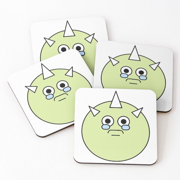 Item preview, Teary Green Cute Monster Emoji designed and sold by PosterpartyCo.