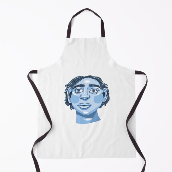 Item preview, Quirky blue portrait designed and sold by faithyroseart.