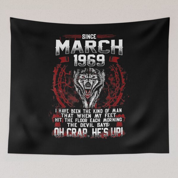 Item preview, Mens March 1969 Funny 52nd Birthday Gift Were Born Mar 1969  designed and sold by melisenda.