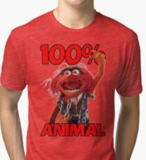 Muppets 100 Animal oder Geburtstagsgeschenk Tri-blend T-Shirt