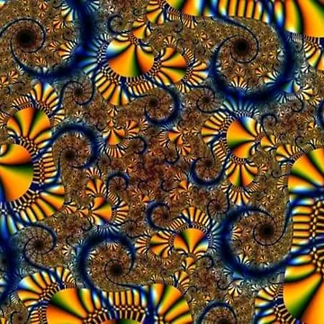 Artwork thumbnail, Geometric Colourful Psychedelic Ripple Pattern by AleksandrChe