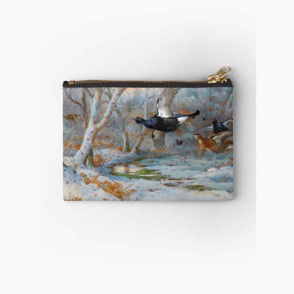 Item preview, Black Grouse in Flight in a Winter Woodland - Archibald Thorburn - 1923 designed and sold by CJET.