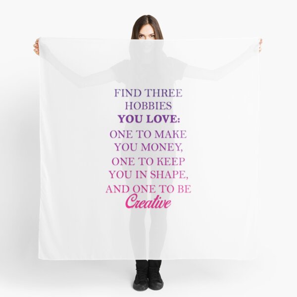 Hobbies. Scarf