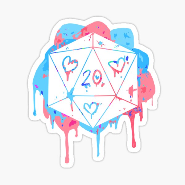 Stealth Trans D20 Print Sticker