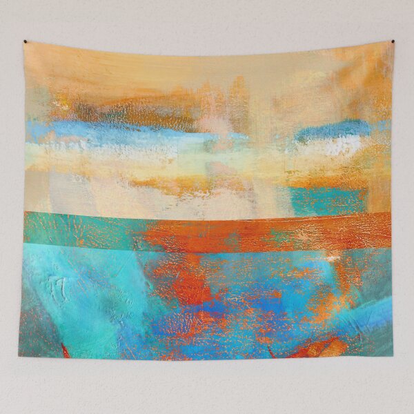 Item preview, Tropical Sea Abstract Painting designed and sold by NancyMerkle.