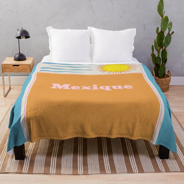 Item preview, Minimalist Mid Century Modern Orange Mexico Mexique Travel poster French 1960s designed and sold by adrienne75.