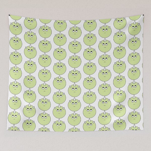 Item preview, Eye Role Green Cute Monster Emoji designed and sold by PosterpartyCo.
