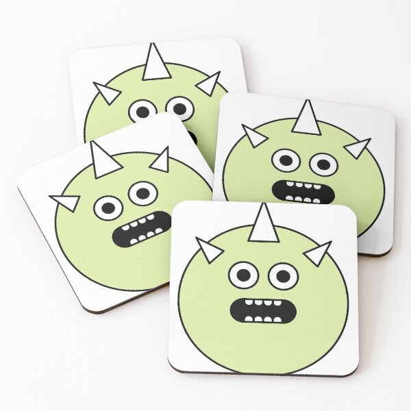 Item preview, Grinning Shocked Green Cute Monster Emoji designed and sold by PosterpartyCo.