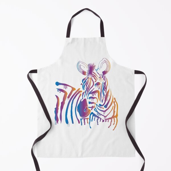 Item preview, Colorful Zebra Drip Effect Brush Drawing Line Art designed and sold by OmmeDesigns.